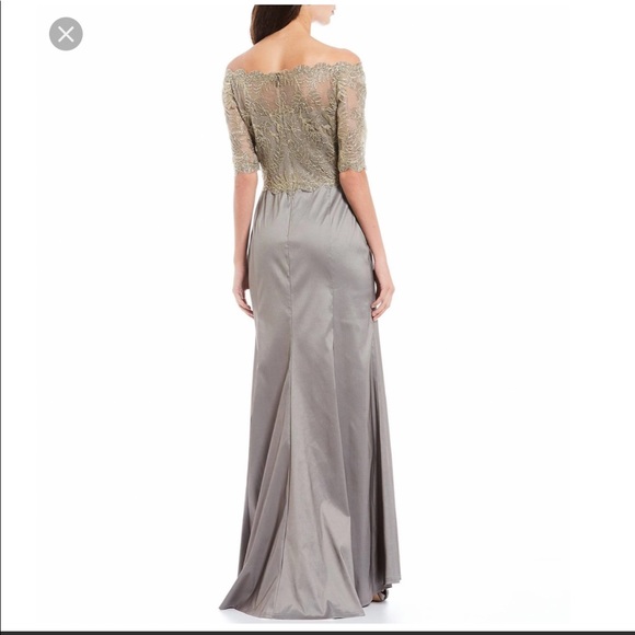 NWT TADASHI SHOJ WINSTON OFF-THE.
SHOULDER TAFFETA GOWN - Picture 7 of 16